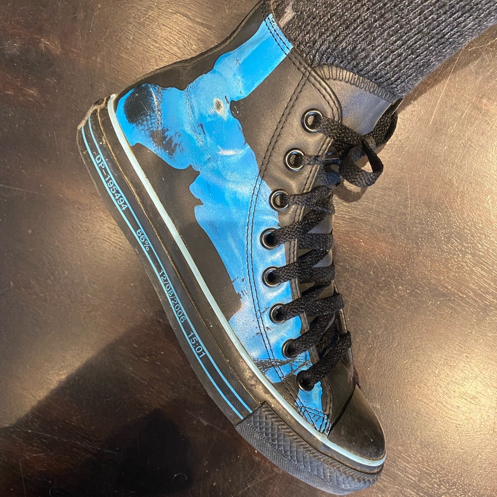 Converse Blue X Ray Skeleton Feet ~ 6.5 mens 8.5 women’s - Picture 5 of 7